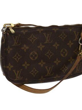 LOUIS VUITTON Monogram Pochette Accessoires Pouch M51980 LV Auth 63468